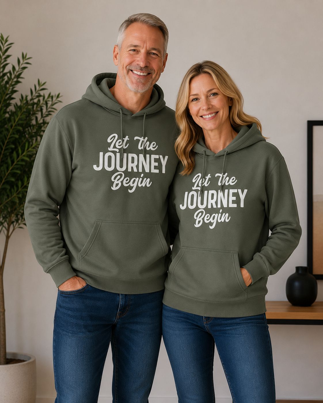 Hoodie ‘Let The Journey Begin’ – Inspirerende Hoodie voor Avonturiers &amp; Dromers