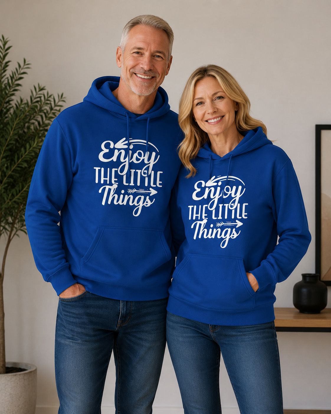 Hoodie ‘Enjoy The Little Things’ – Inspirerende Hoodie met Positieve Tekst