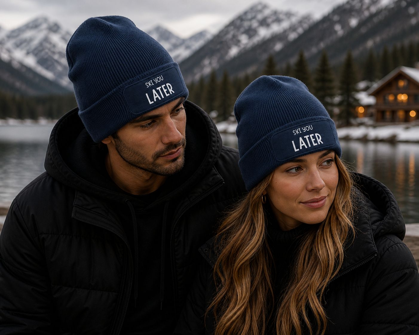 Wintermuts “Ski You Later” – Grappige Après-Ski Muts voor Wintersport &amp; Vakantie