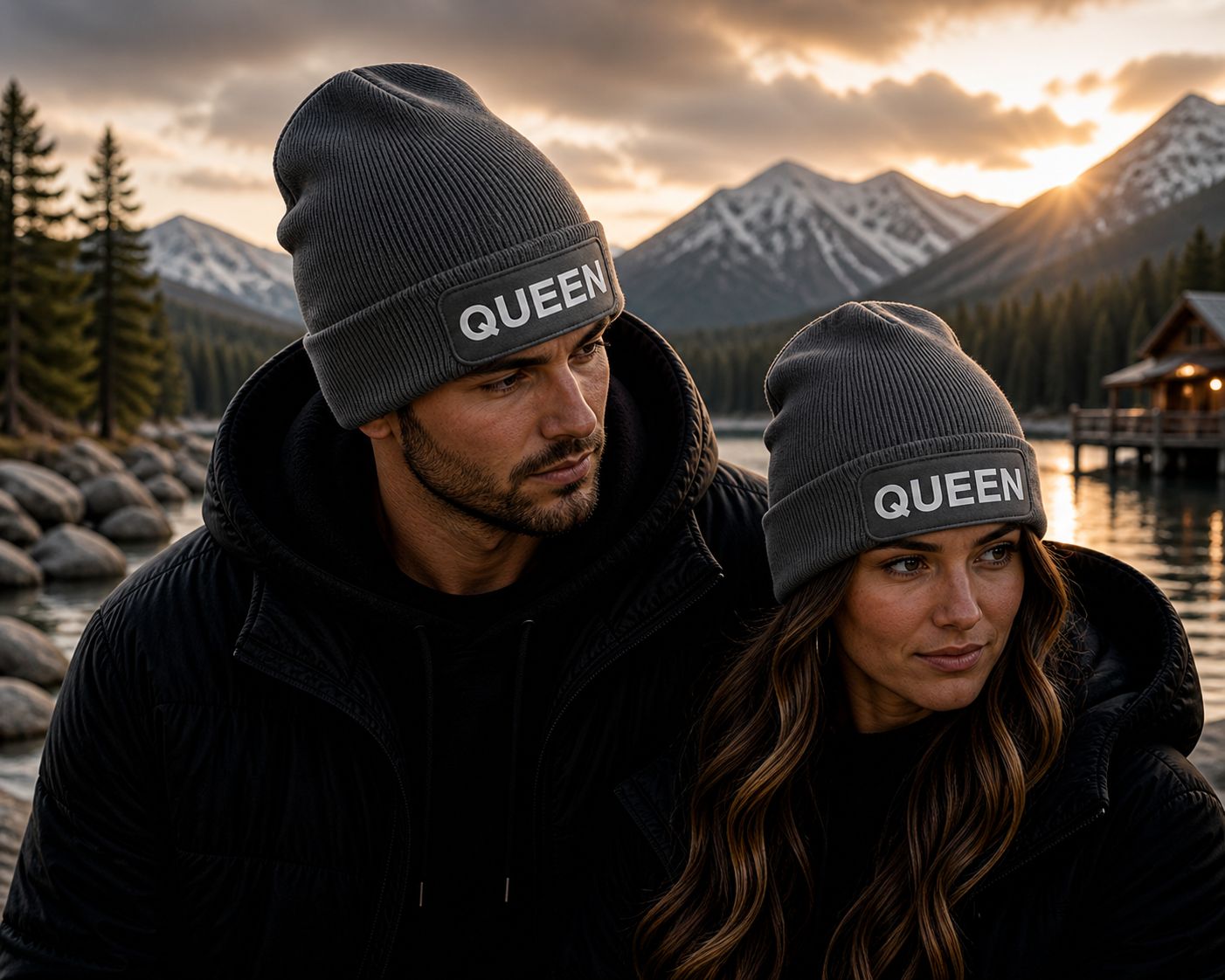 Wintermuts “Queen” – Trendy Gebreide Muts voor Dames, Winter &amp; Après-Ski Momenten