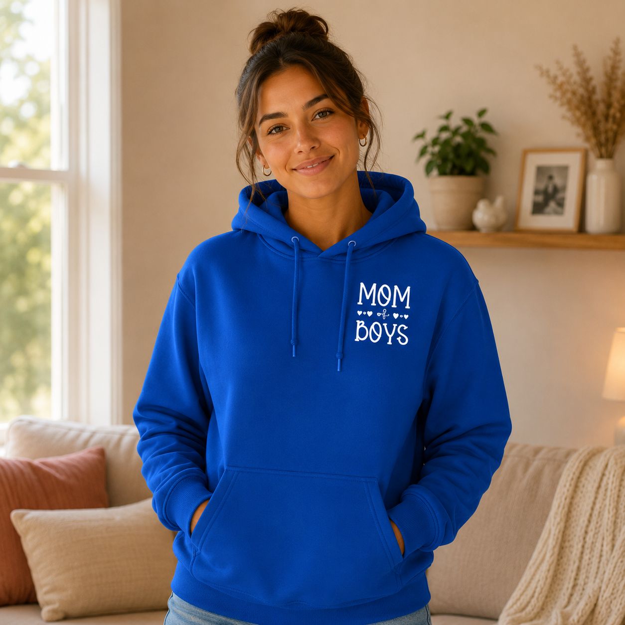 Mom Of Boys Hoodie - Trendy Mama Hoodie - Leuk Cadeau voor Jongensmama