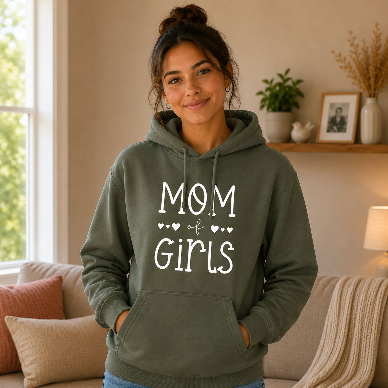Mom Of Girls Hoodie - Leuke Mama Hoodie - Origineel Cadeau voor Meisjesmama