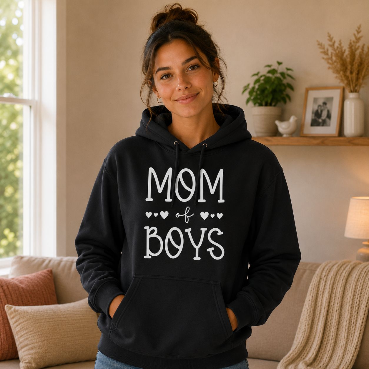 Mom Of Boys Hoodie - Stoere Mama Hoodie - Origineel Cadeau voor Jongensmama