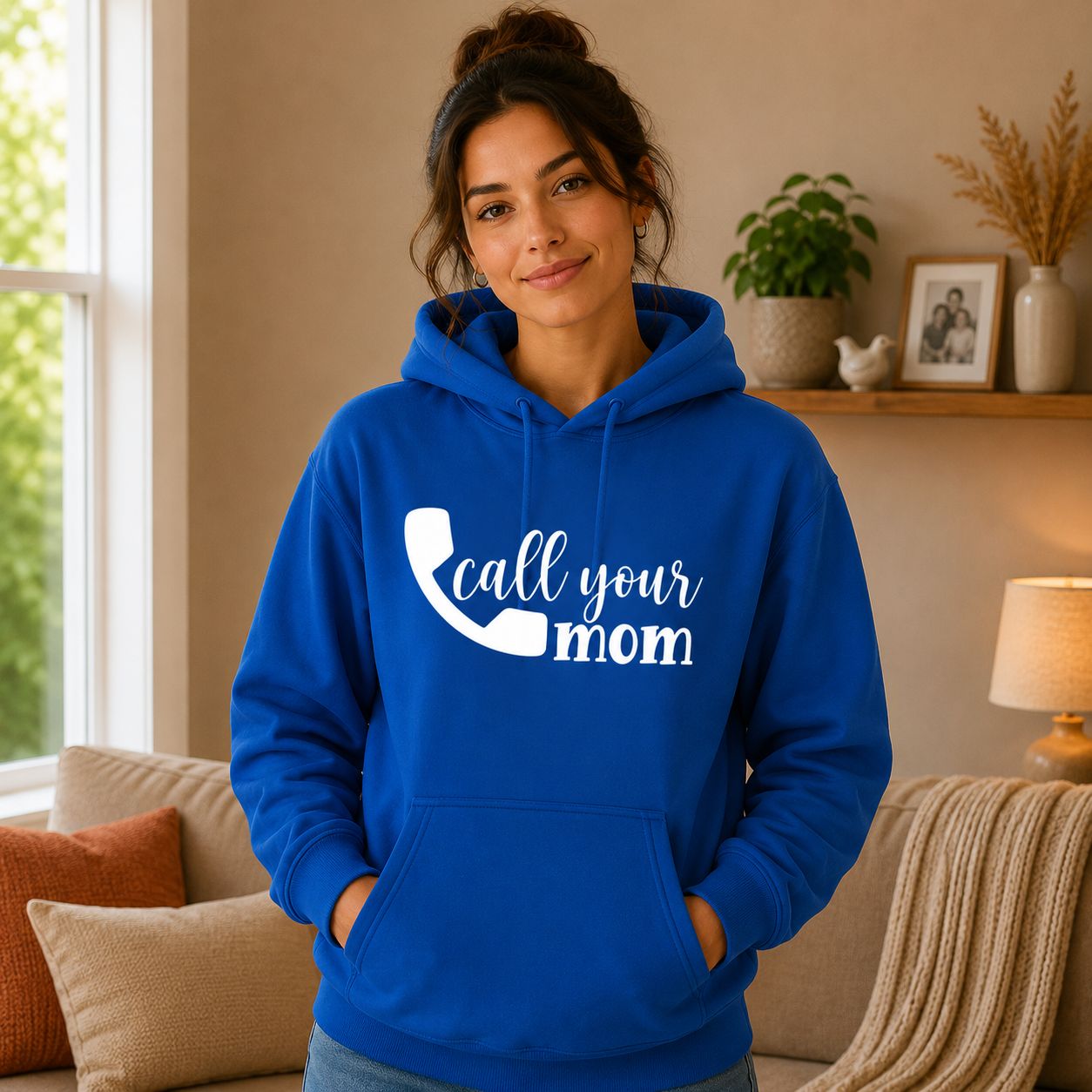Call Your Mom Hoodie - Trendy Mama Hoodie - Grappig en Liefdevol Cadeau