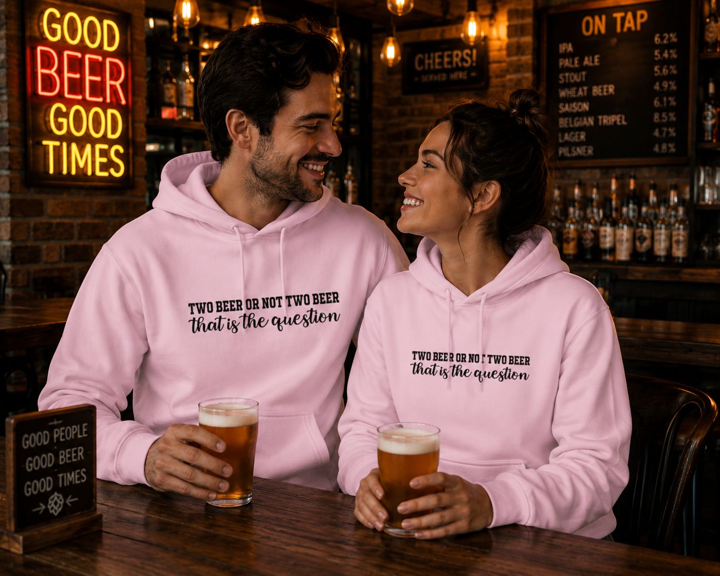 Two Beer Or Not Two Beer That Is The Question Hoodie – Funny Bier Hoodie