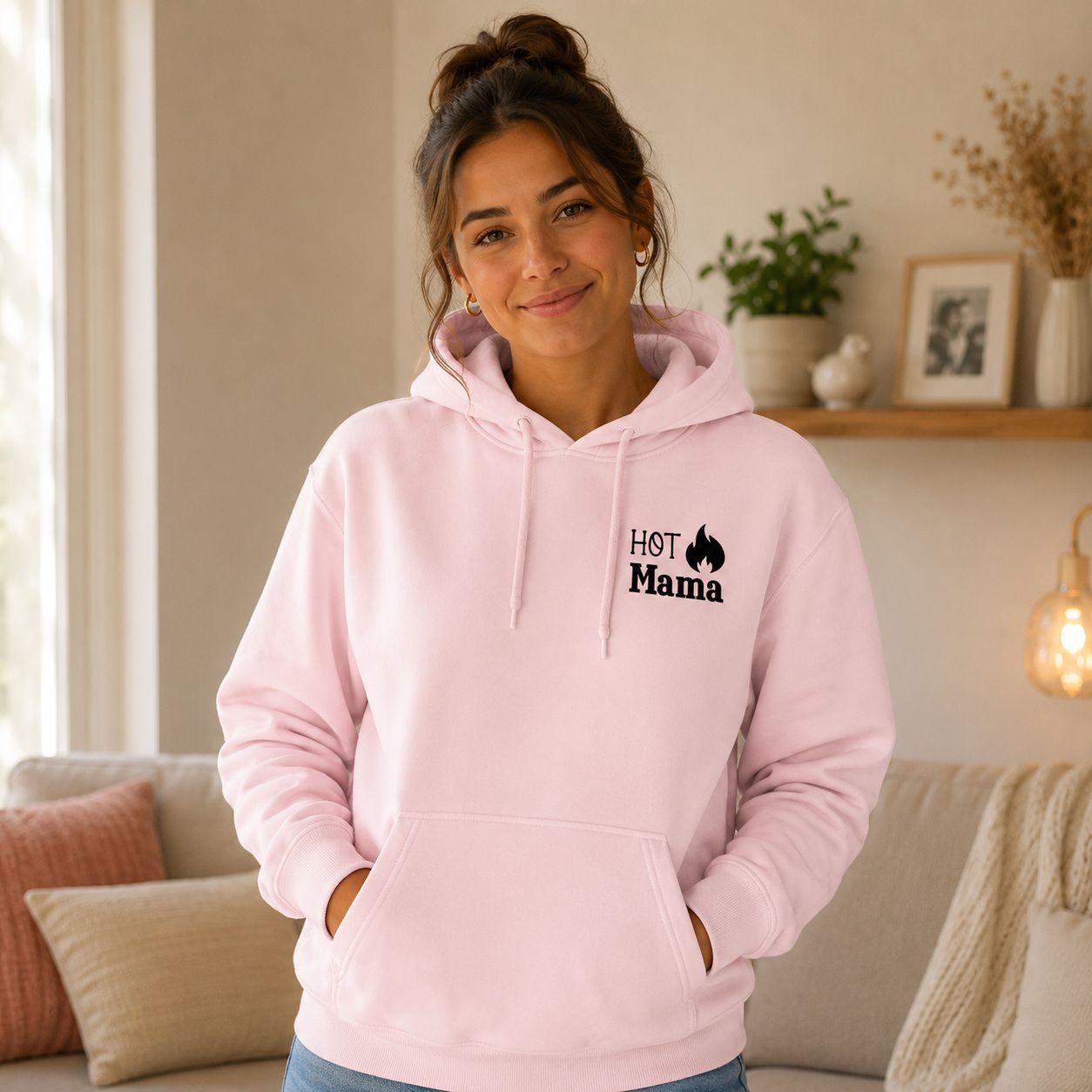 Hot Mama Hoodie - Grappige en Trendy Mama Hoodie - Leuk Cadeau voor Mama