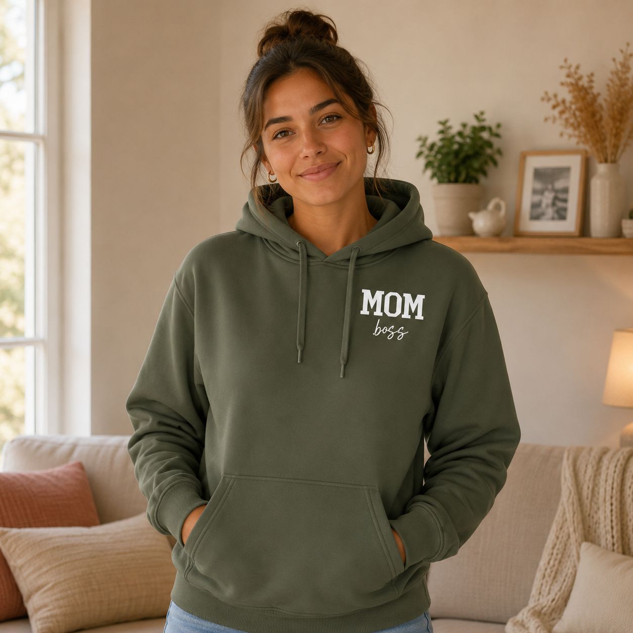 Mom Boss Hoodie - Trendy Mama Hoodie - Stoer Cadeau voor Mama