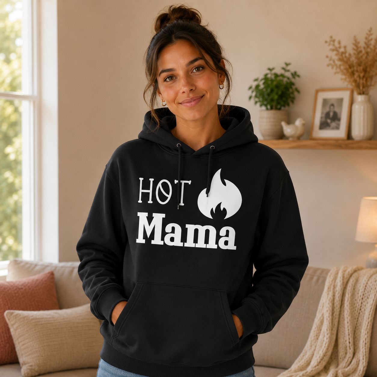 Hot Mama Hoodie - Trendy Mama Hoodie - Grappig Cadeau voor Mama