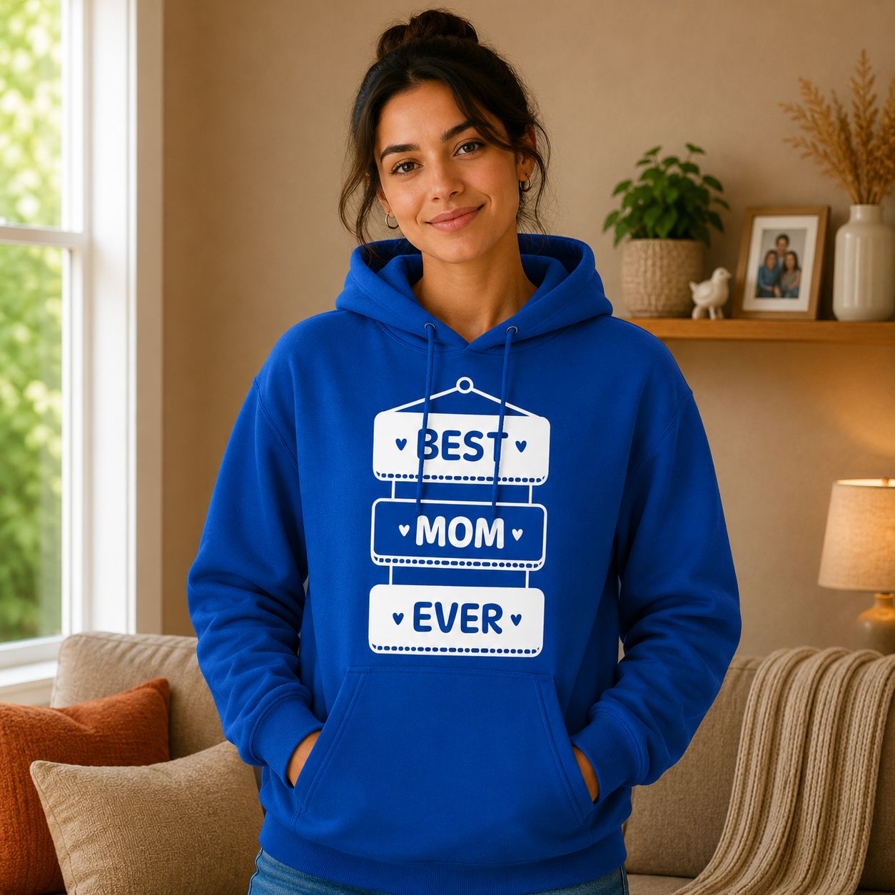 Best Mom Ever Hoodie - Liefdevolle Mama Hoodie - Origineel Cadeau voor Mama