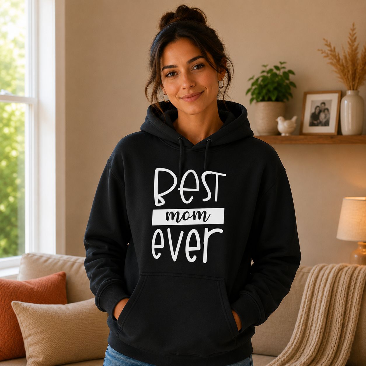 Best Mom Ever Hoodie - Liefdevolle Mama Hoodie - Origineel Cadeau voor Mama