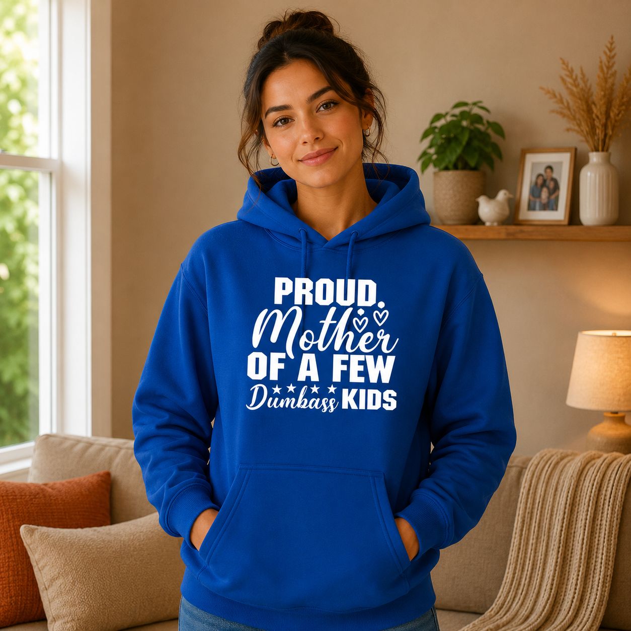 Proud Mother Of A Few Dumbass Kids Hoodie - Grappige Mama Hoodie - Origineel Cadeau voor Mama