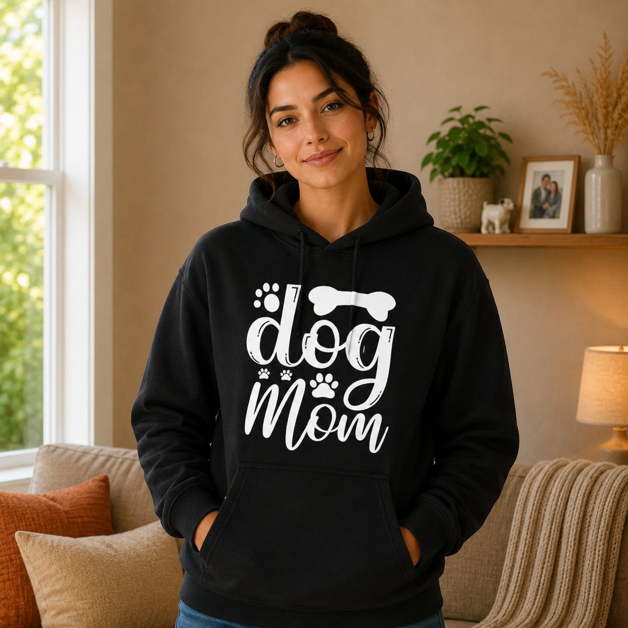 Dog Mom Hoodie - Trendy Hoodie voor Hondenliefhebbers - Leuk Cadeau voor Dog Moms