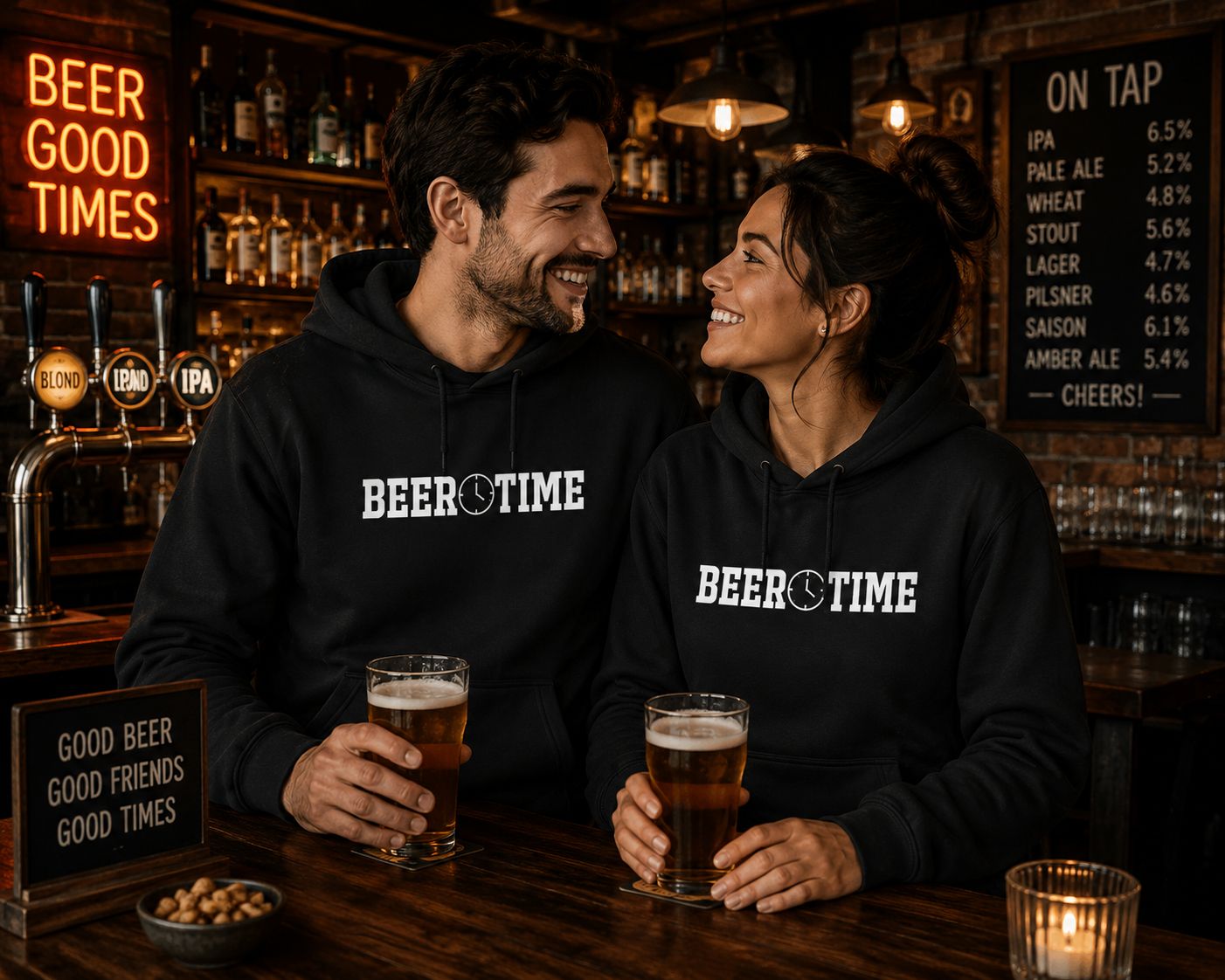 Beer Time Hoodie – Funny Bier Hoodie voor Bierliefhebbers