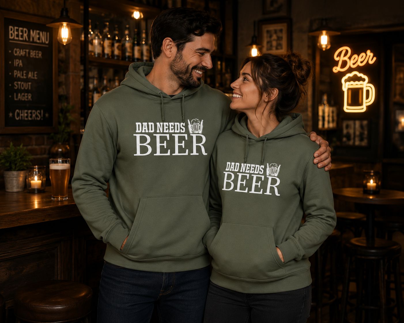 Dad Needs Beer - Hoodie – Funny Bier Hoodie voor Papa – Origineel Vader Cadeau