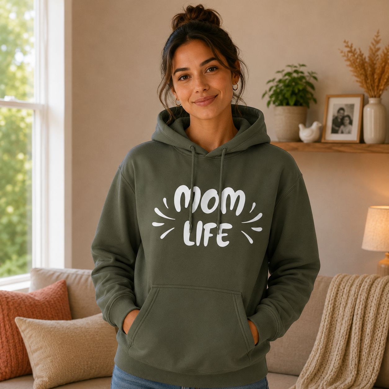 Mom Life Hoodie - Trendy Mama Hoodie - Leuk Cadeau voor Mama