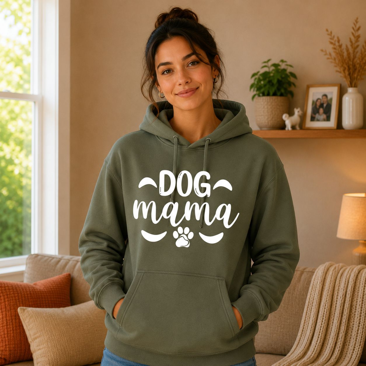 Dog Mama Hoodie - Trendy Hoodie voor Hondenliefhebbers - Leuk Cadeau voor Dog Moms