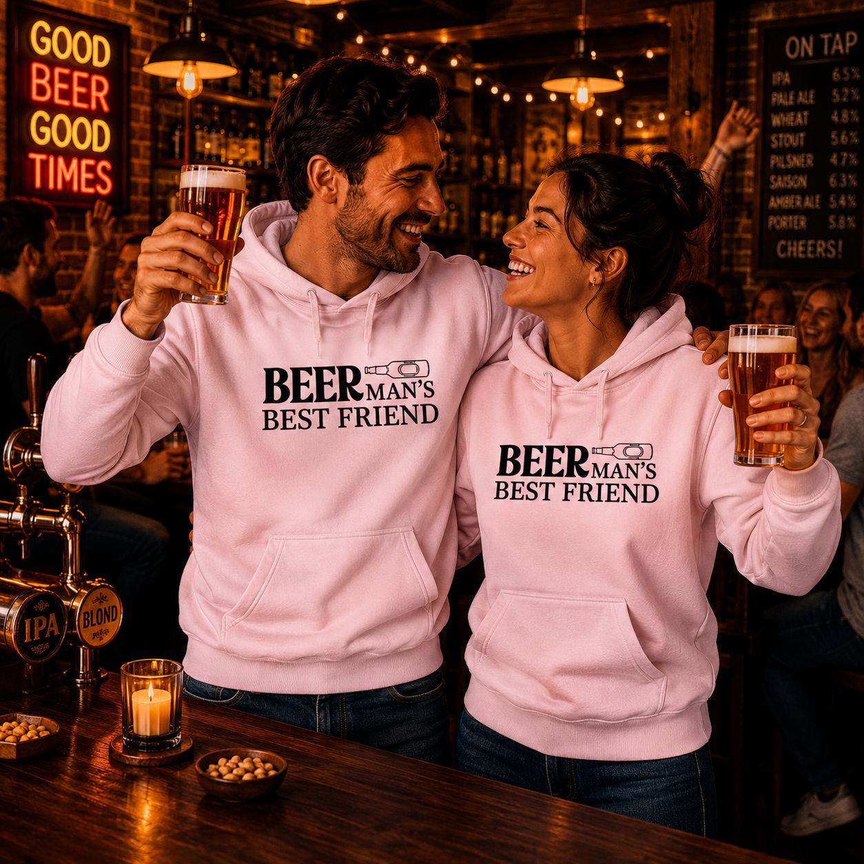 Beer Man’s Best Friend Hoodie – Funny Bier Hoodie voor Bierliefhebbers