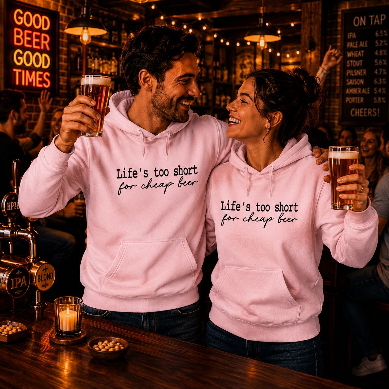 Life Is Too Short For Cheap Beer Hoodie – Funny Bier Hoodie voor Bierliefhebbers