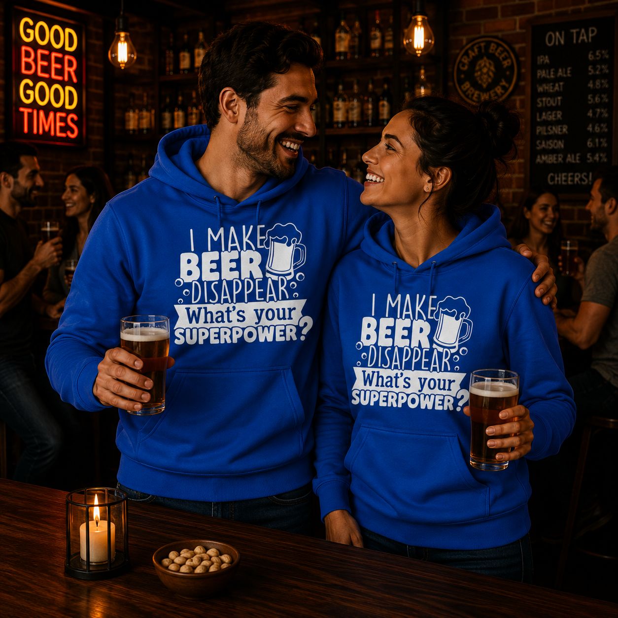I Make Beer Disappear What’s Your Superpower Hoodie – Funny Bier Hoodie