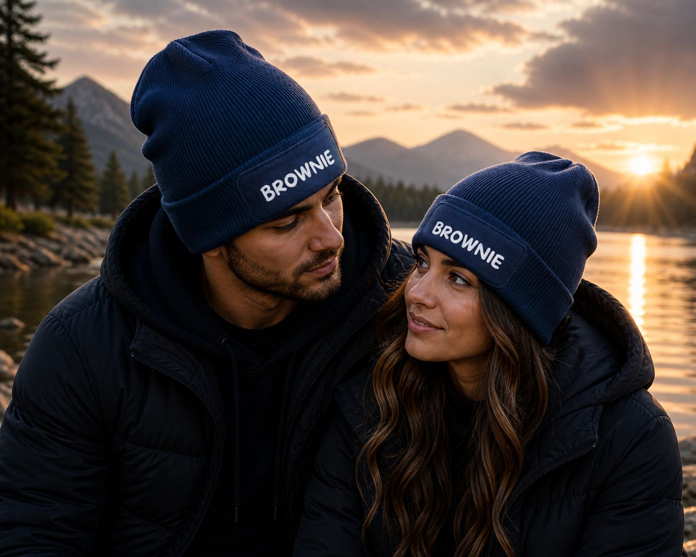 Wintermuts “Brownie” – Grappige &amp; Trendy Gebreide Muts voor Winterdagen en Gezellige Momenten