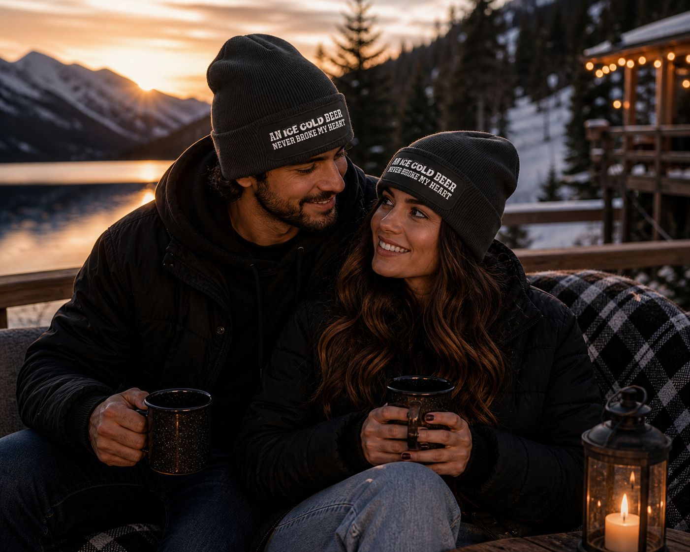 Wintermuts “An Ice Cold Beer Never Broke My Heart” – Grappige Biermuts voor Après-Ski, Café &amp; Gezellige Winteravonden