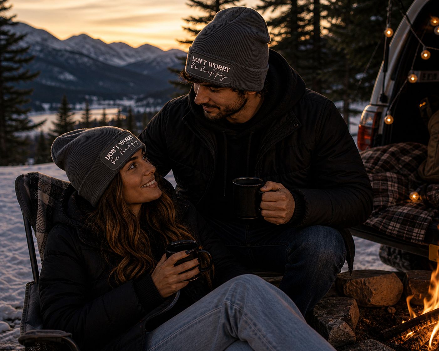 Wintermuts “Don’t Worry Be Happy” – Trendy &amp; Grappige Wintermuts voor Gezellige Dagen en Après-Ski