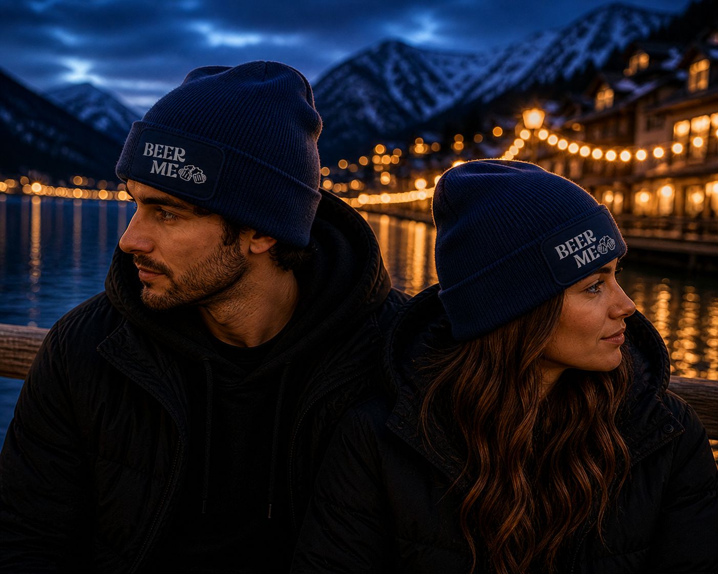 Wintermuts “Beer Me” – Grappige Biermuts voor Winter, Après-Ski &amp; Gezellige Avonden