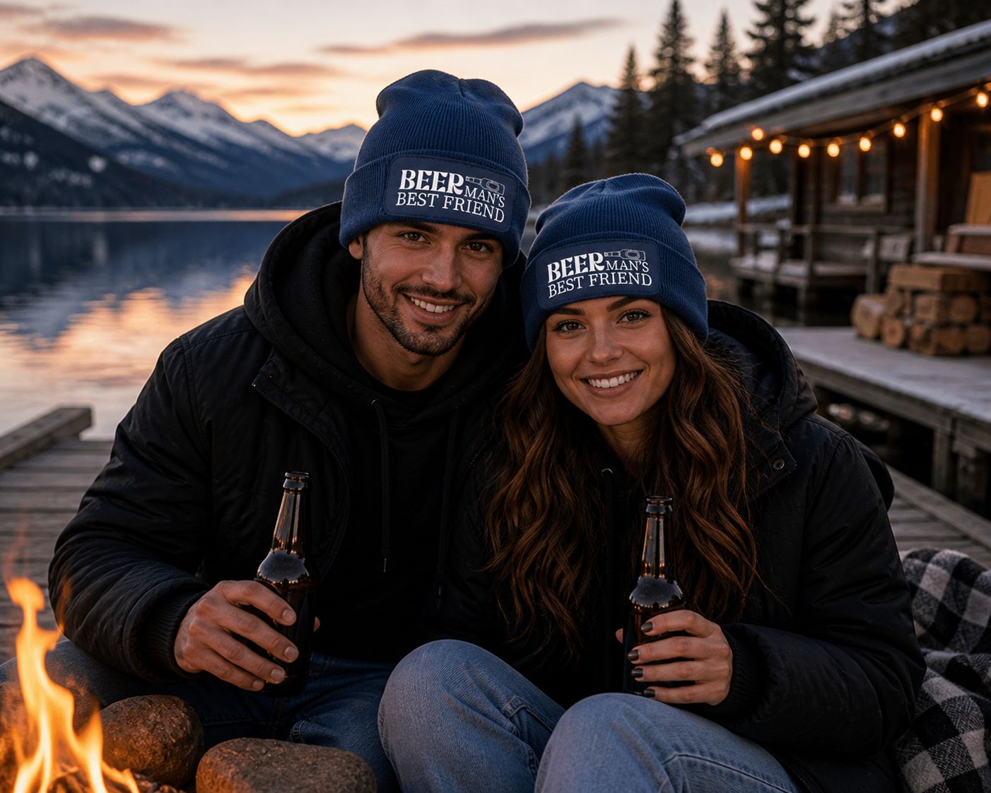 Wintermuts “Beer Man’s Best Friend” – Grappige Biermuts voor Bierliefhebbers &amp; Winterdagen