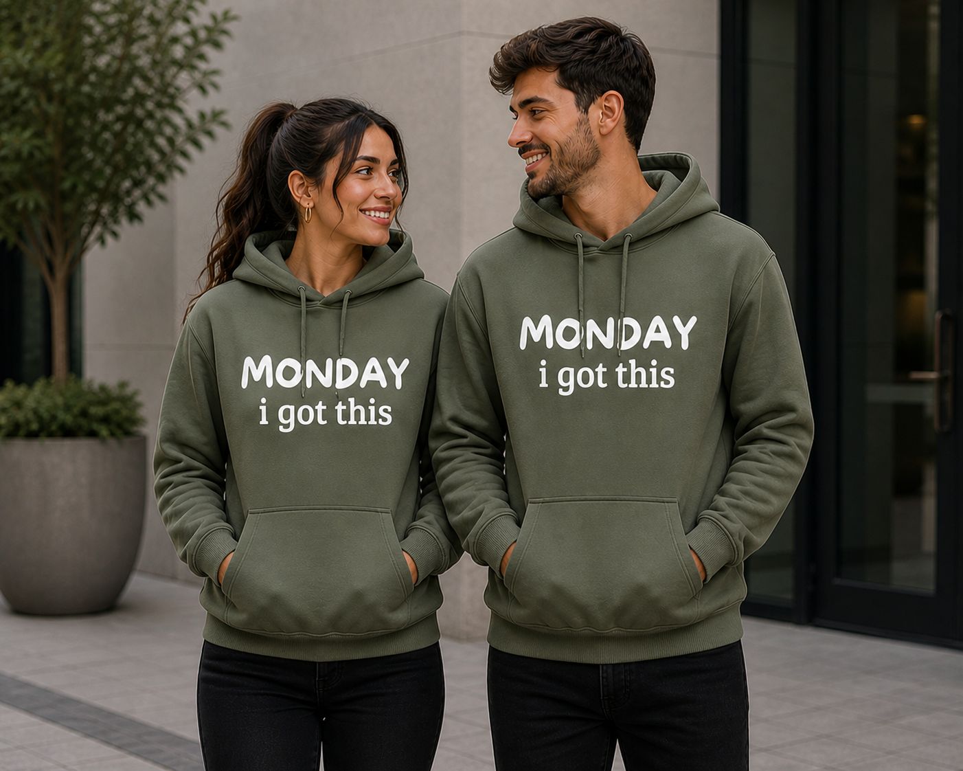 Funny Hoodie “Monday I Got This” – Motiverende Hoodie met Humor voor Werk, School &amp; Elke Dag