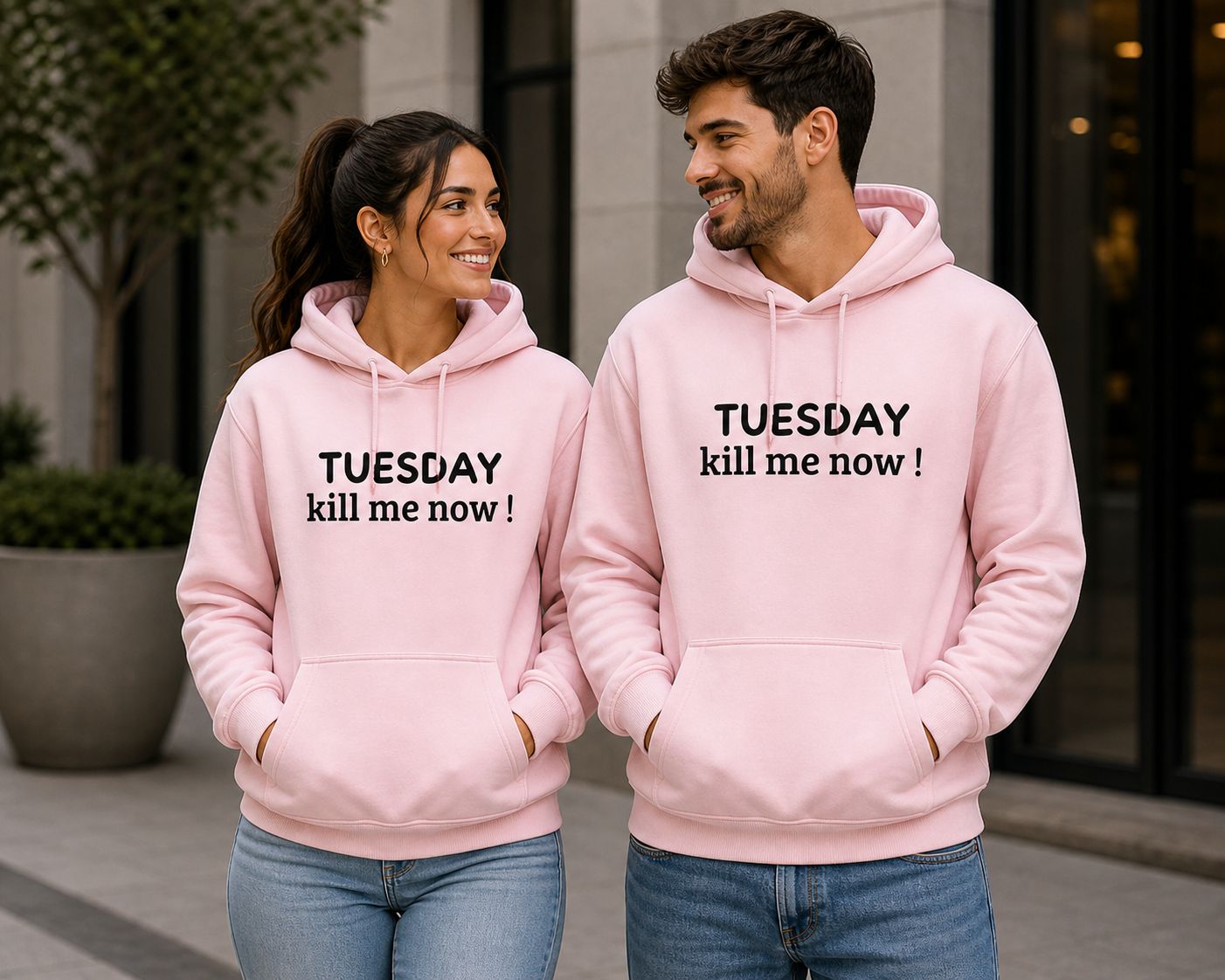 Funny Hoodie “Tuesday Kill Me Now” – Hilarische Hoodie voor Werkstress, School &amp; Weekend Fans