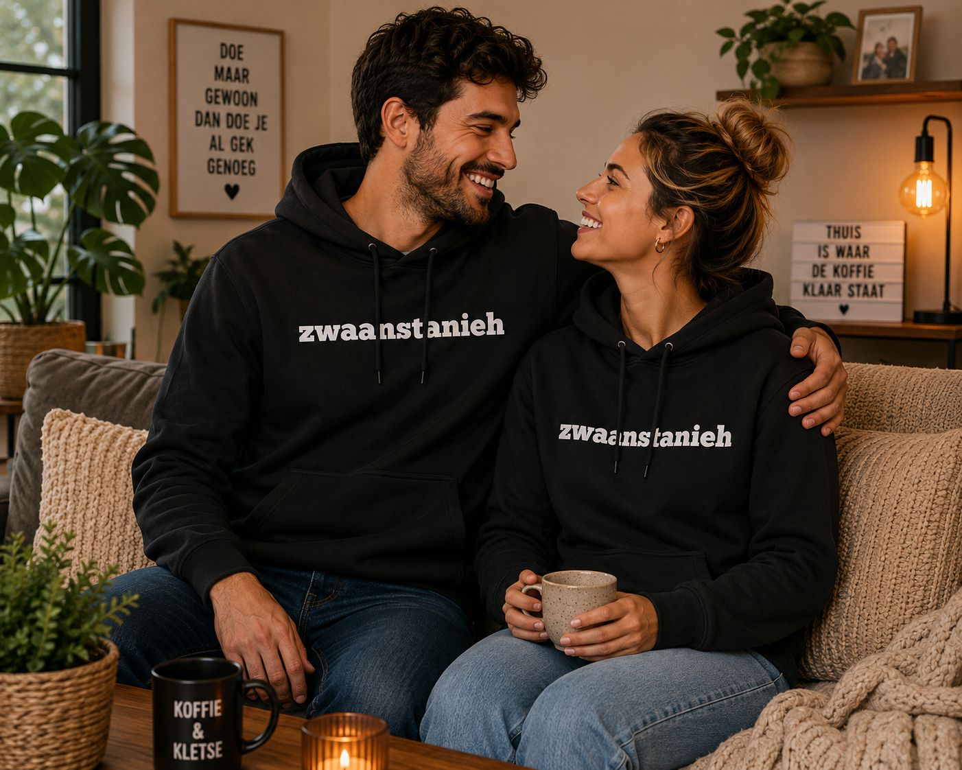 Zwaanstanieh Hoodie – Grappige Vlaamse Hoodie met Dialect Tekst