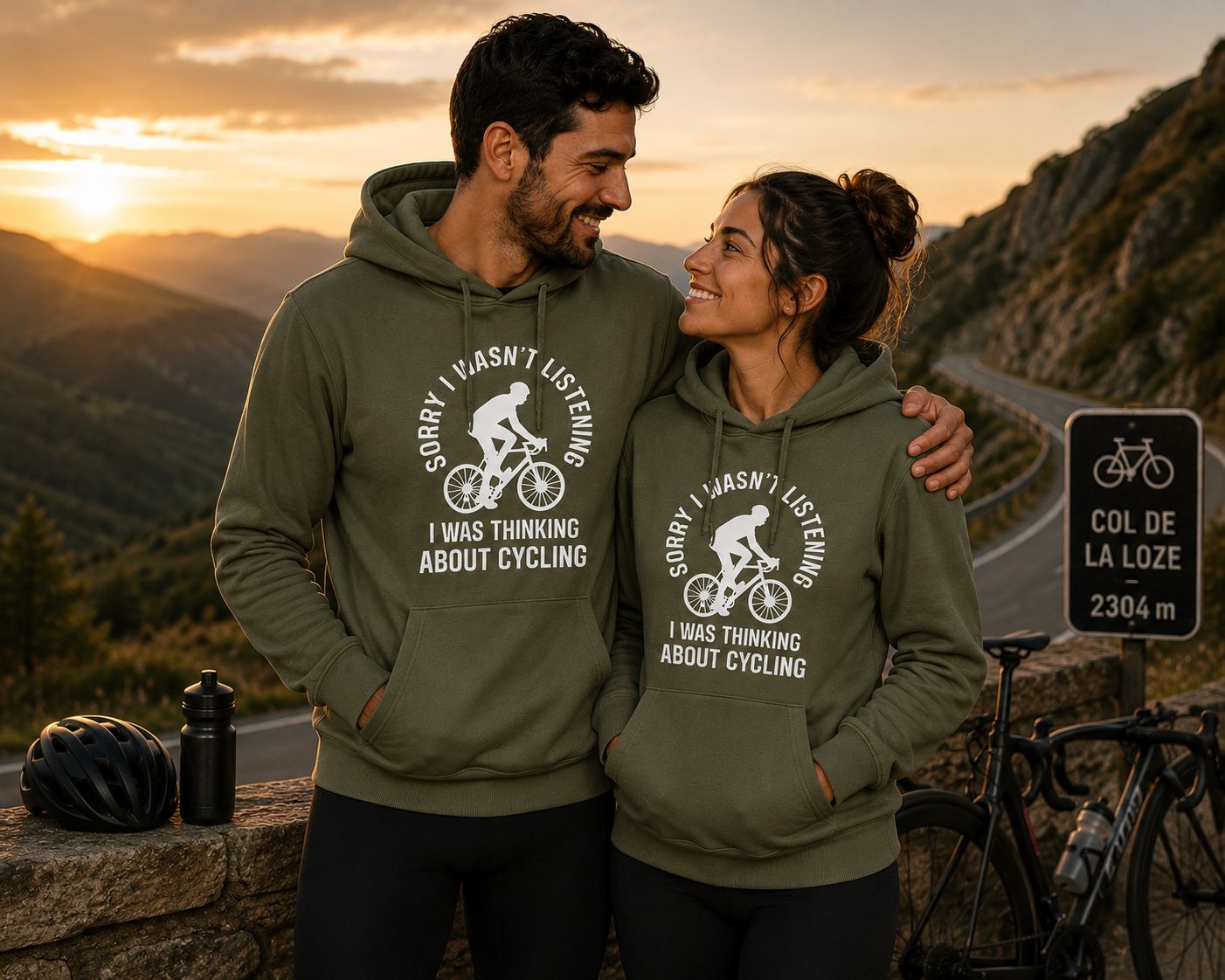 Sorry I Wasn’t Listening I Was Thinking About Cycling Hoodie – Funny Wielrennen Hoodie