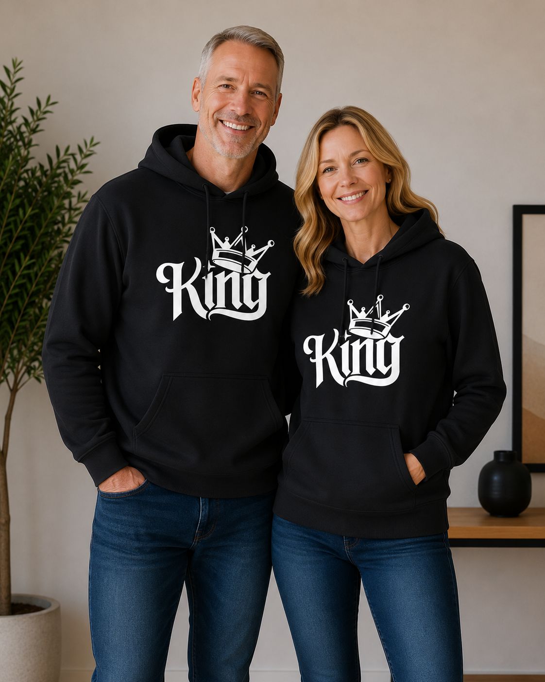 Hoodie ‘King’ – Stoere Hoodie met Krachtige Minimalistische Tekst