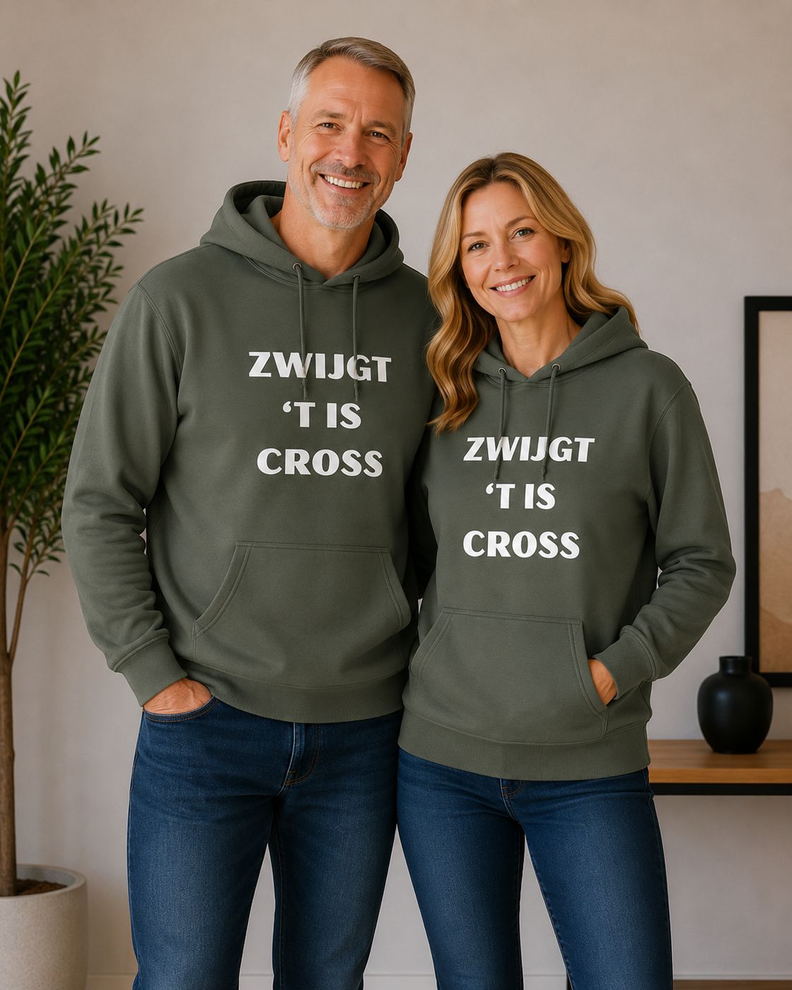 Hoodie ‘Zwijgt ’t Is Cross’ – Grappige Vlaamse Hoodie voor Crossliefhebbers