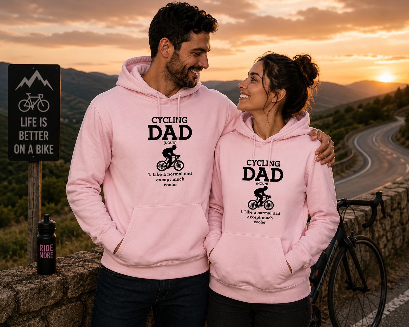Cycling Dad Hoodie – Like A Normal Dad Except Much Cooler – Wielrennen Cadeau voor Papa