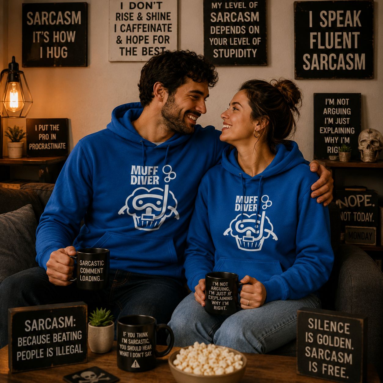 Muff Diver Hoodie - Grappige Hoodie - Leuk Cadeau voor Haar en Hem