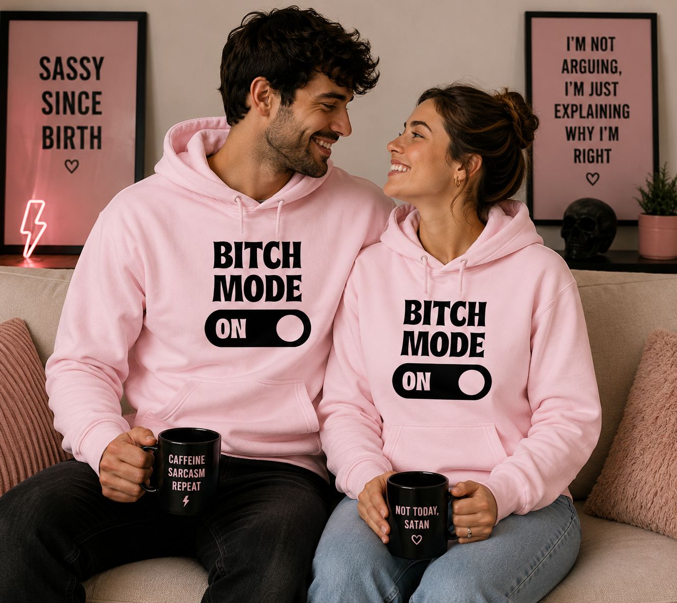 Bitch Mode On Hoodie - Grappige Hoodie - Leuk Cadeau voor Haar en Hem