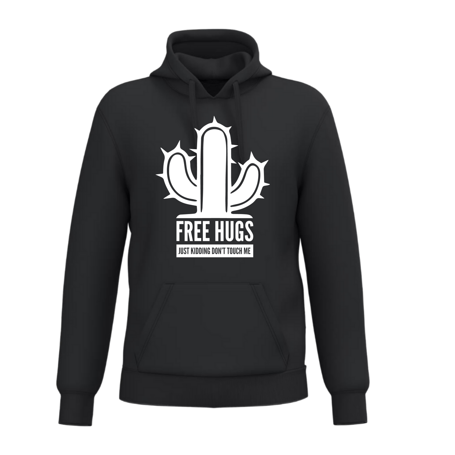 FREE HUGS JUST KIDDING DON'T TOUCH ME (verschillende kleuren) FREE HUGS JUST KIDDING DON'T TOUCH ME (verschillende kleuren)