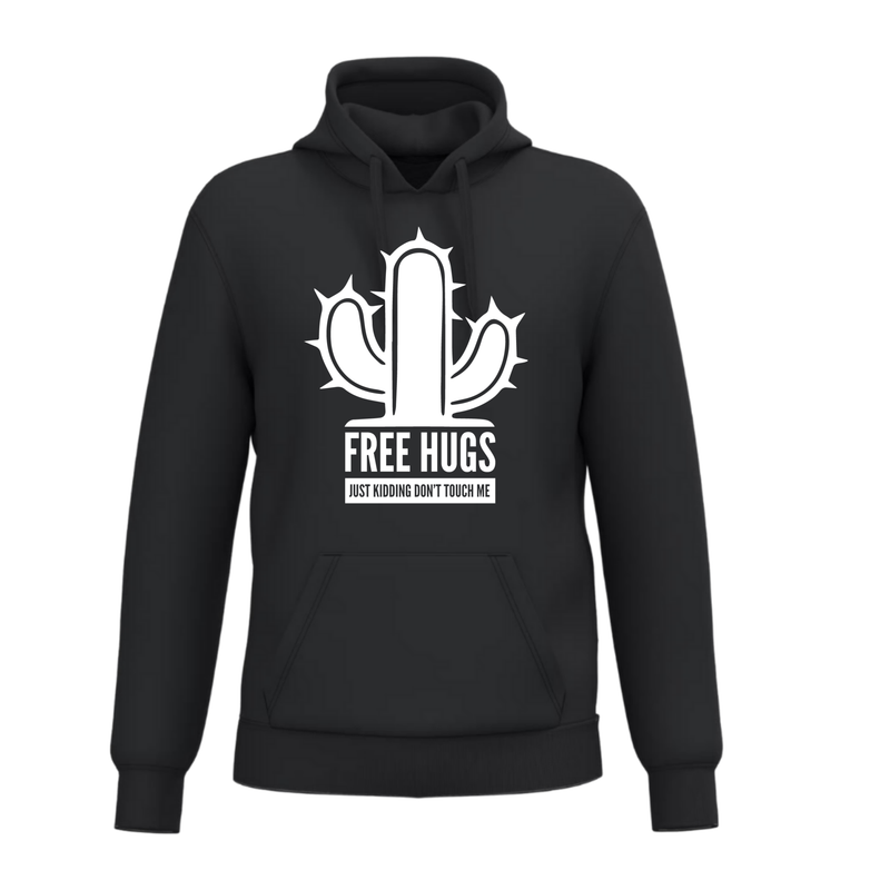 FREE HUGS JUST KIDDING DON'T TOUCH ME (verschillende kleuren)