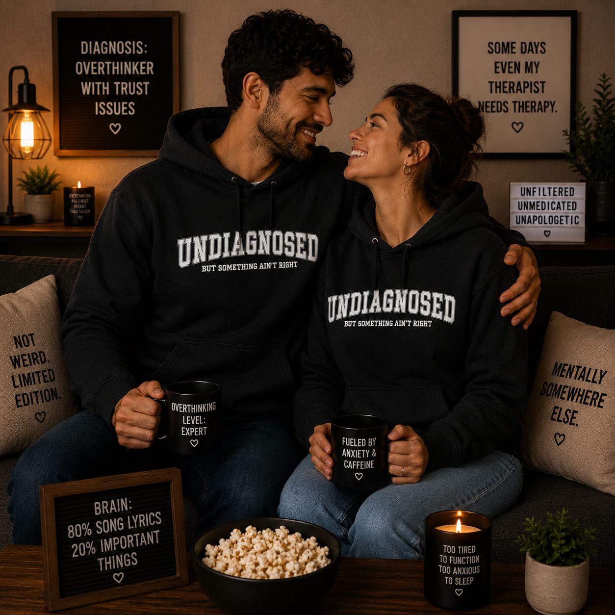 Undiagnosed But Something Ain't Right Hoodie - Grappige Hoodie - Leuk Cadeau voor Haar en Hem