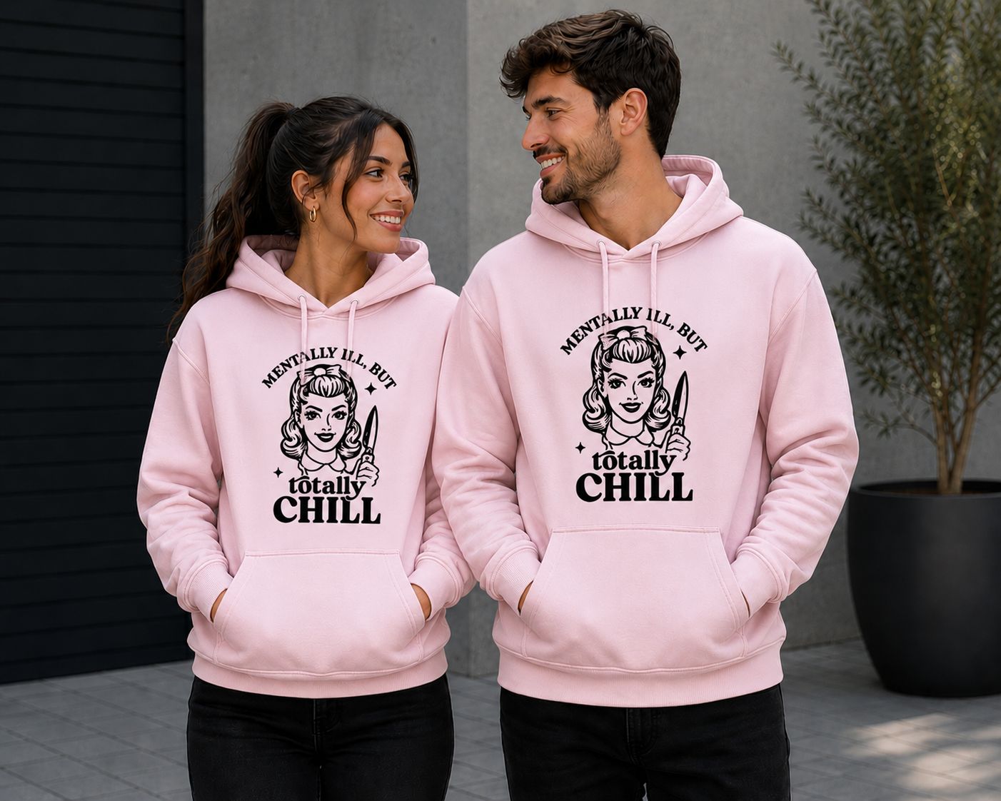 Mentally Ill, But Totally Chill Hoodie - Grappige Hoodie - Leuk Cadeau voor Haar en Hem