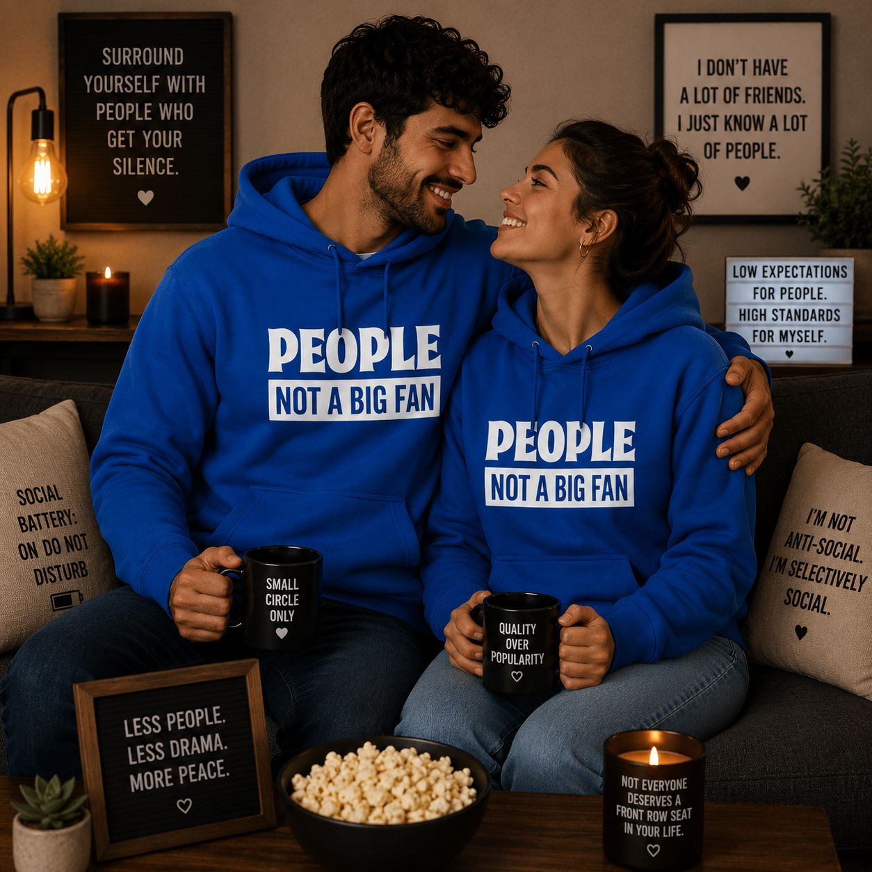 People Not A Big Fan Hoodie - Grappige Hoodie - Leuk Cadeau voor Haar en Hem