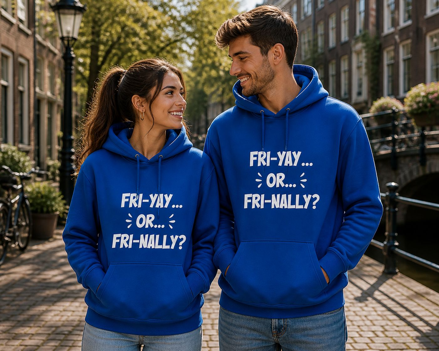 Funny Hoodie “Fri-YAY or Fri-Nally?” – Trendy Vrijdag Hoodie voor Weekend Vibes &amp; Humor Lovers