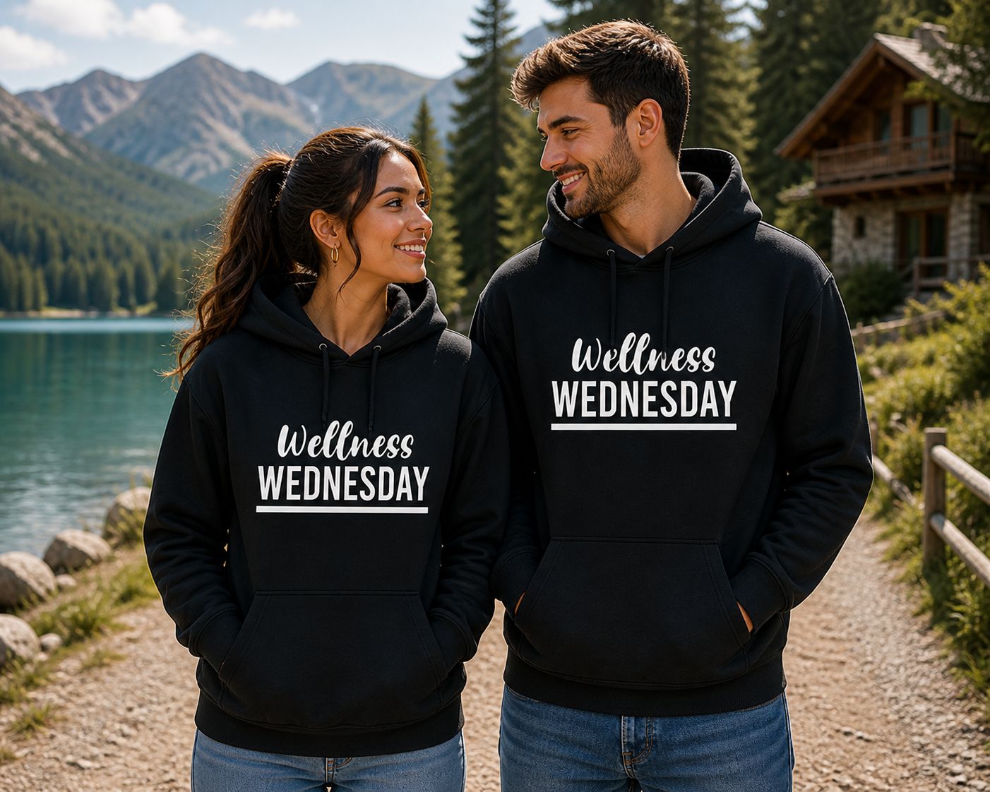 Wellness Wednesday Hoodie – Comfortabele &amp; Positieve Hoodie voor Selfcare en Relaxte Vibes