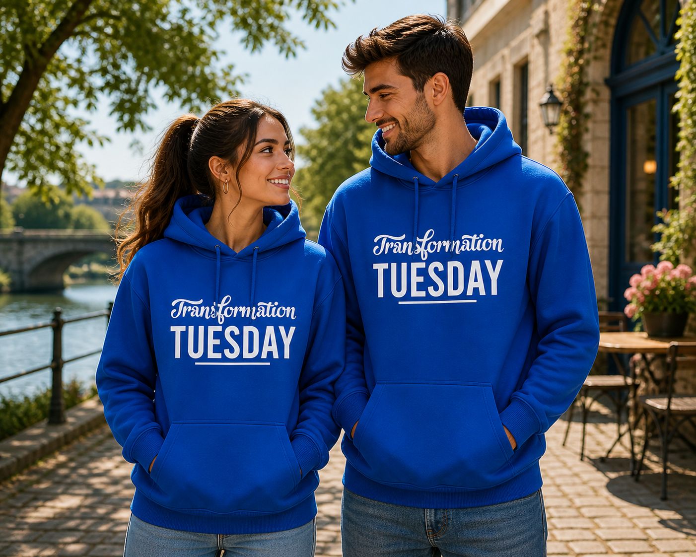 Motivatie Hoodie “Transformation Tuesday” – Inspirerende Hoodie voor Fitness, Groei &amp; Positieve Vibes