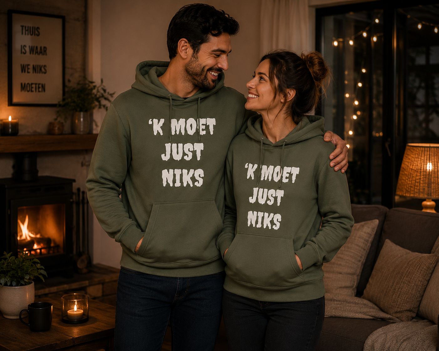'K Moet Just Niks Hoodie – Grappige Vlaamse Hoodie – Unisex Sweater met Tekst