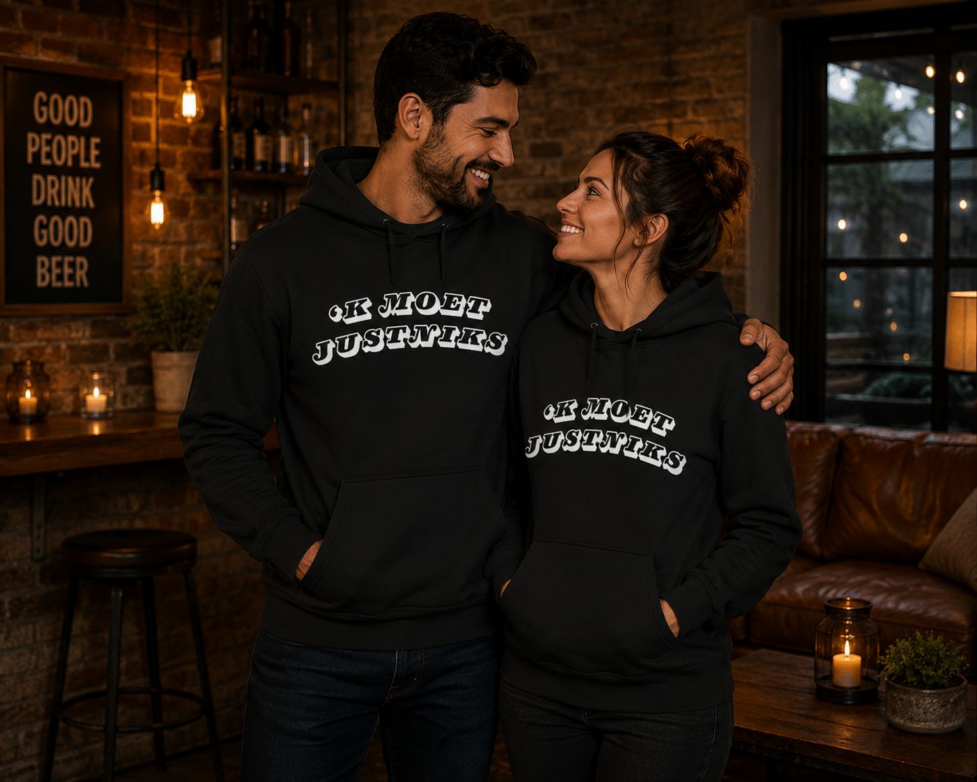 'K Moet Just Niks Hoodie – Grappige Vlaamse Hoodie – Unisex Sweater met Tekst