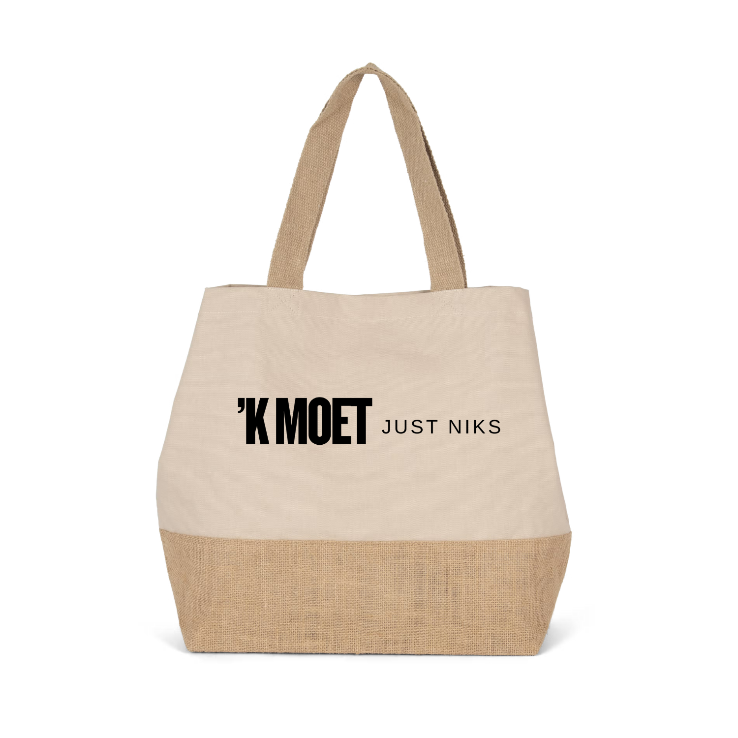 STRANDTAS/SHOPPER 'K MOET JUST NIKS