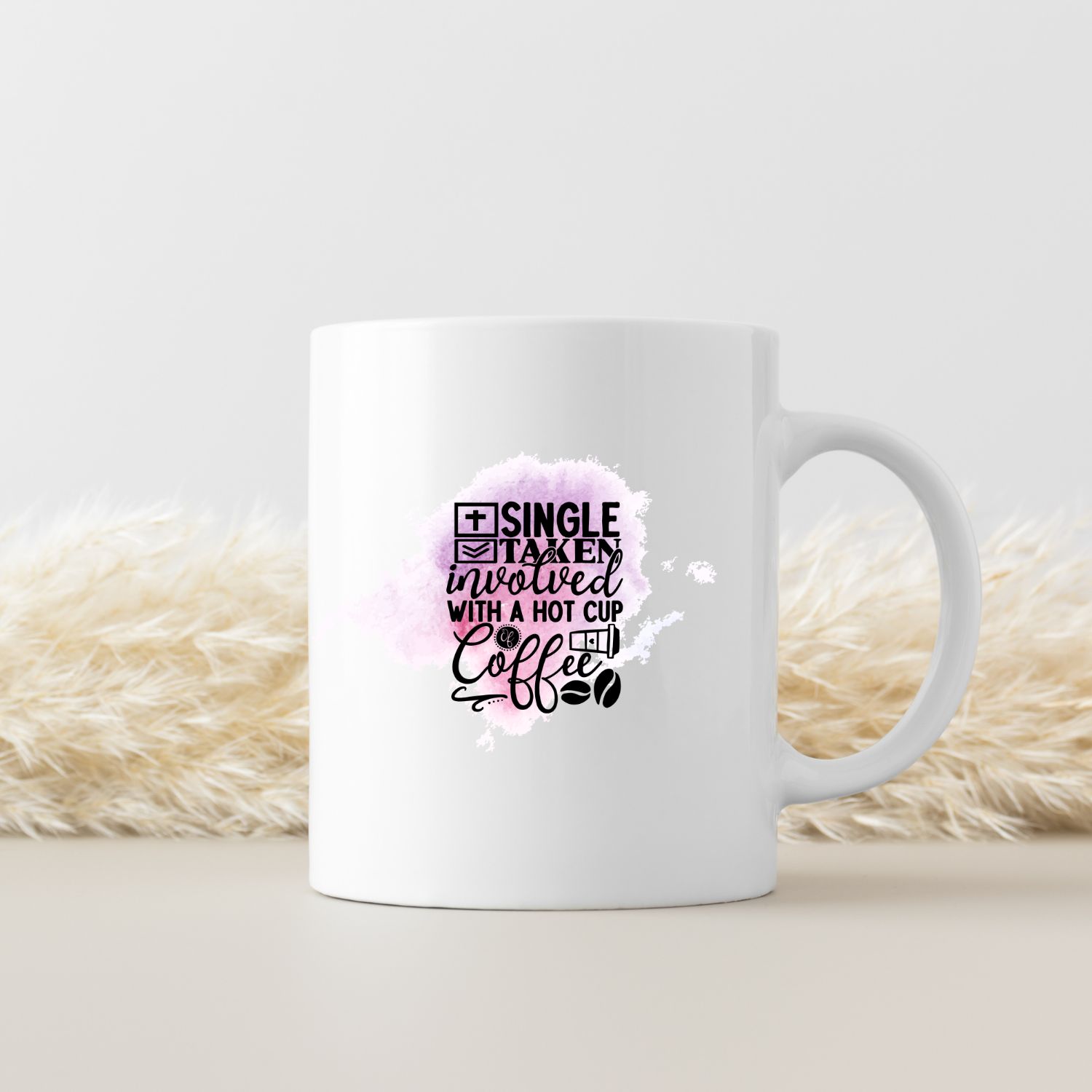 SINGLE TAKEN INVOLVED WITH A HOT CUP COFFEE SINGLE TAKEN INVOLVED WITH A HOT CUP COFFEE