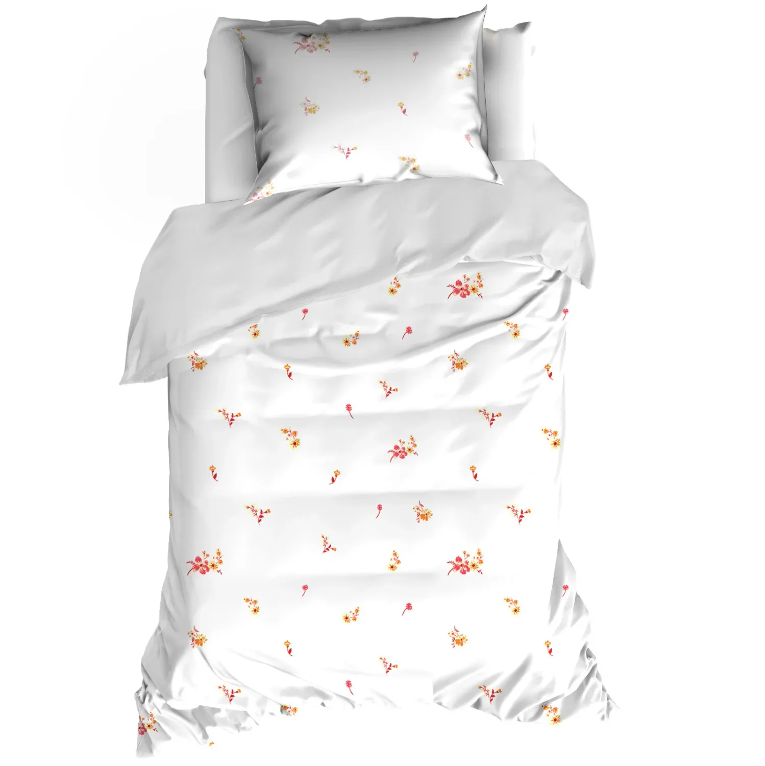 Dekbedovertrek Fiorello Sunkiss - 140 x 200/220 + 60 x 70 cm - Katoen Satijn